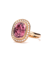 SLAETS Jewellery One-of-a-kind Pink Tourmaline Halo Ring (horloges)